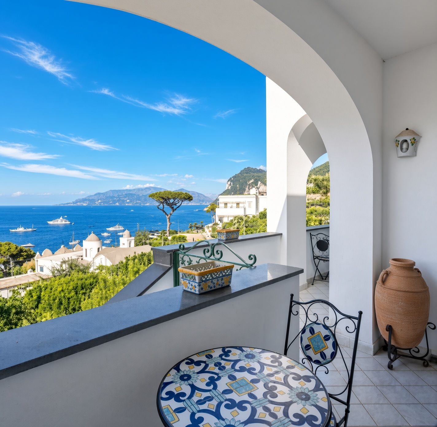 Terrazza con vista sul golfo